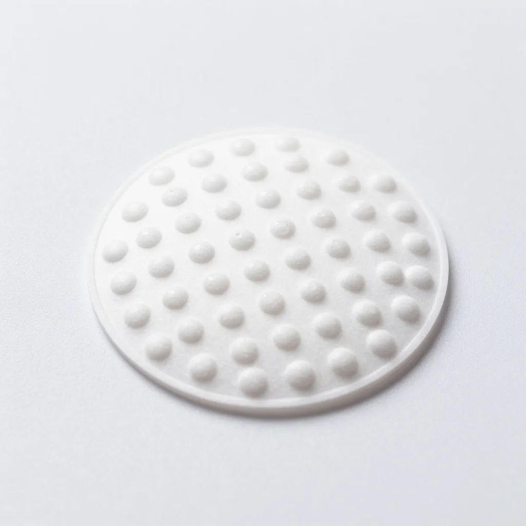 Tiny hydrocolloid micro dots on a light background