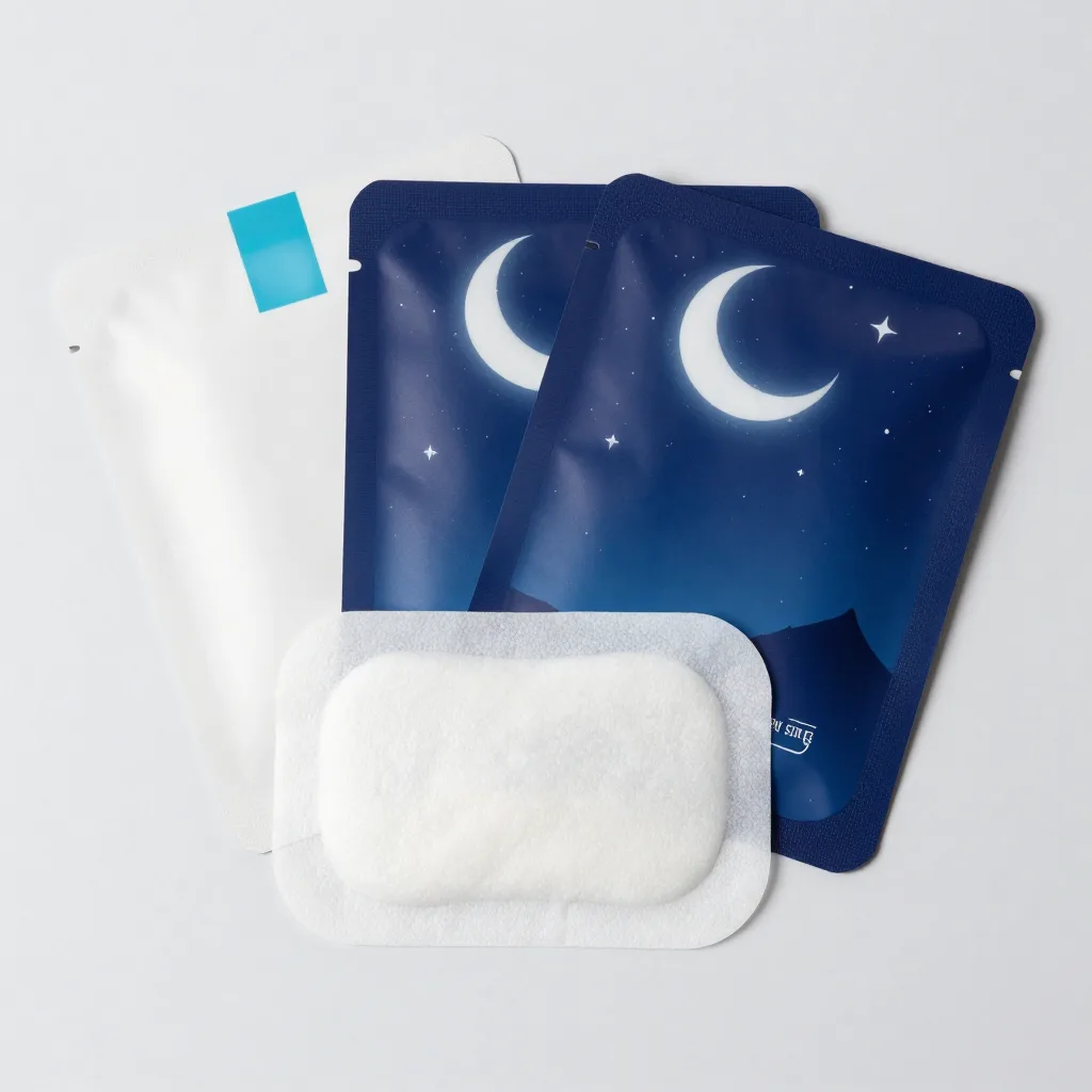 A day and night set of hydrocolloid patches on a light background